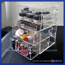 2016 Handgemachter Acryl Clear Makeup Organizer mit Divider